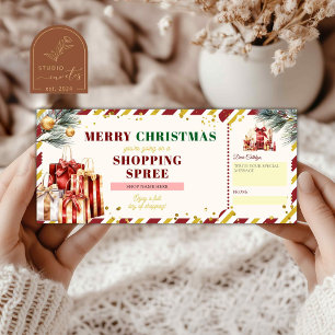 Fröhlicher Weihnachtseinkaufsrausch Feiertags-Guts