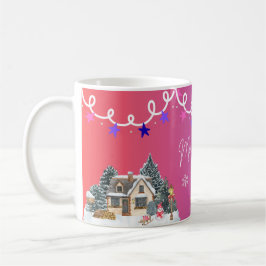 Fröhlicher Weihnachtsfesttagsbecher Kaffeetasse
