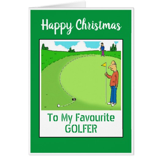 Fröhlicher Weihnachtsgolfer (Vorne)