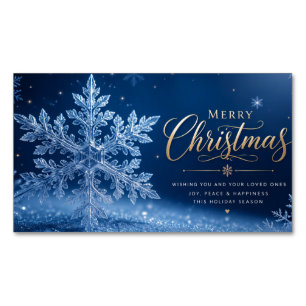 Fröhlicher Weihnachtsgruß Text Magnetische Visitenkarte