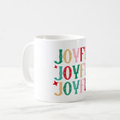 Fröhlicher Weihnachtskaffeebecher Kaffeetasse (Vorderseite Links)