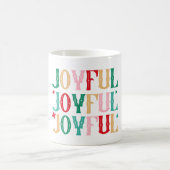 Fröhlicher Weihnachtskaffeebecher Kaffeetasse (Mittel)