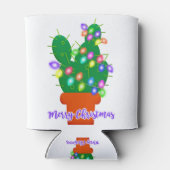fröhlicher Weihnachtskaktus Dosenkühler (Rückseite)