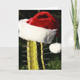 Fröhlicher Weihnachtskaktus Feiertagskarte