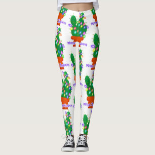 fröhlicher Weihnachtskaktus Leggings
