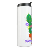 fröhlicher Weihnachtskaktus Thermosbecher (Nach links gedreht)