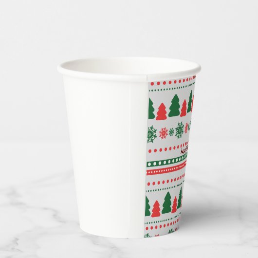 Fröhlicher Weihnachtskalender Pappbecher (Rechts)