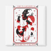 fröhlicher Weihnachtskrampf Magnet (Vorne)