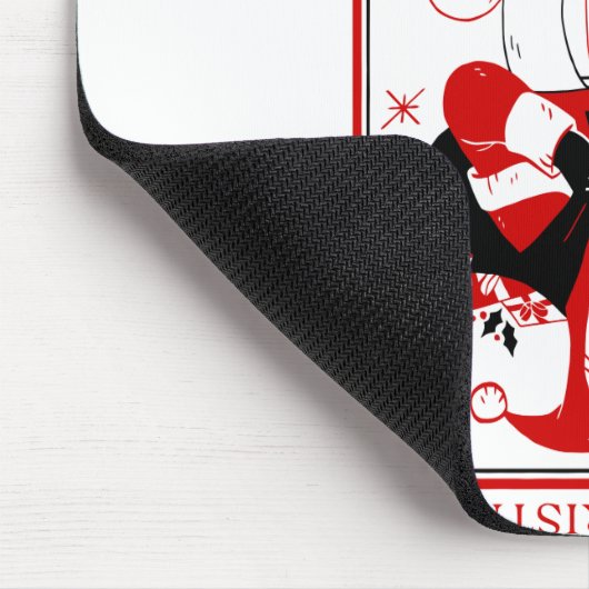 fröhlicher Weihnachtskrampf Mousepad (Ecke)