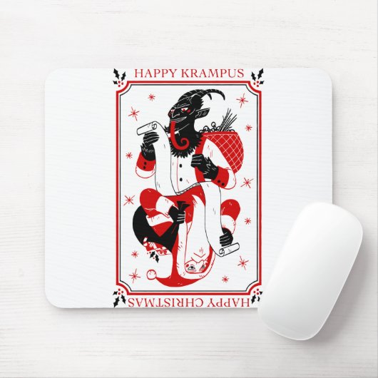 fröhlicher Weihnachtskrampf Mousepad (Mit Mouse)