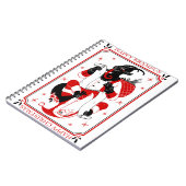 fröhlicher Weihnachtskrampf Notizblock (Linke Seite)