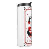 fröhlicher Weihnachtskrampf Thermosbecher (Nach links gedreht)