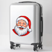 Fröhlicher Weihnachtsmann Aufkleber (Koffer)