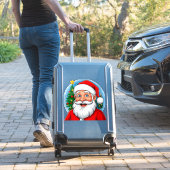 Fröhlicher Weihnachtsmann Aufkleber (Koffer Insitu)