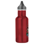 Fröhlicher Weihnachtsmann Edelstahlflasche (Links)
