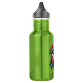 Fröhlicher Weihnachtsmann Edelstahlflasche (Links)