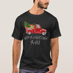 fröhlicher Weihnachtsmann-Gruß-LKW T-Shirt