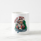 Fröhlicher Weihnachtsmann Kaffeetasse (Mittel)