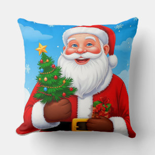 Fröhlicher Weihnachtsmann Kissen