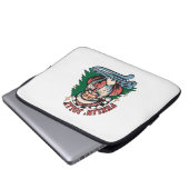 Fröhlicher Weihnachtsmann Laptopschutzhülle (Vorne Knopf)