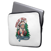 Fröhlicher Weihnachtsmann Laptopschutzhülle (Vorderseite Links)