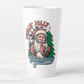 Fröhlicher Weihnachtsmann Milchtasse (Vorderseite)