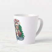 Fröhlicher Weihnachtsmann Milchtasse (Rechte Ecke)