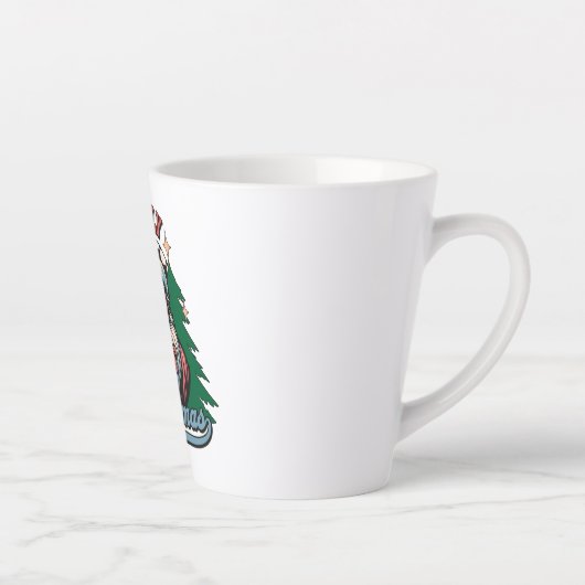 Fröhlicher Weihnachtsmann Milchtasse (Rechts)