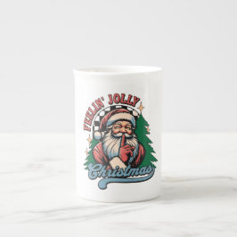 Fröhlicher Weihnachtsmann Porzellantasse