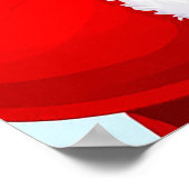 Fröhlicher Weihnachtsmann Poster (Ecke)
