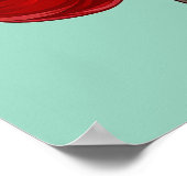 Fröhlicher Weihnachtsmann Poster (Ecke)