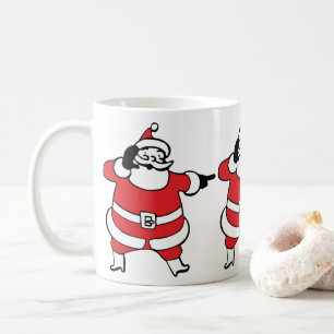 Fröhlicher Weihnachtsmann ruft Rentiere an Weihnac Kaffeetasse