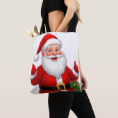 Fröhlicher Weihnachtsmann Tasche (Von Nahem)