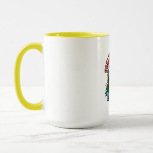 Fröhlicher Weihnachtsmann Tasse (Links)