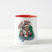Fröhlicher Weihnachtsmann Tasse (Zentrum)