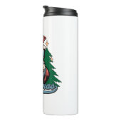 Fröhlicher Weihnachtsmann Thermosbecher (Nach rechts gedreht)