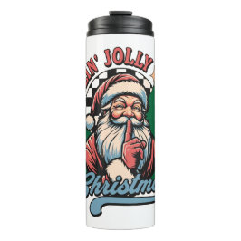 Fröhlicher Weihnachtsmann Thermosbecher