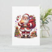 Fröhlicher Weihnachtsmann Weihnachten (Stehend Vorderseite)