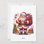 Fröhlicher Weihnachtsmann Weihnachten (Rückseite)