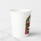 Fröhlicher Weihnachtsmann Weihnachten Pappbecher (Rechts)