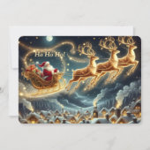 Fröhlicher Weihnachtsmann Weihnachtskarte Feiertagskarte (Vorderseite)