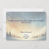 Fröhlicher Weihnachtsmann Weihnachtskarte Feiertagskarte (Rückseite)