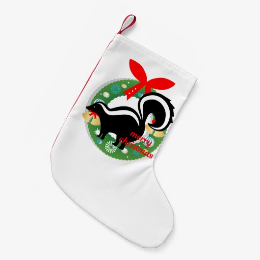 fröhlicher Weihnachtsschunk-Strumpf Kleiner Weihnachtsstrumpf (Vorderansicht (hängend))