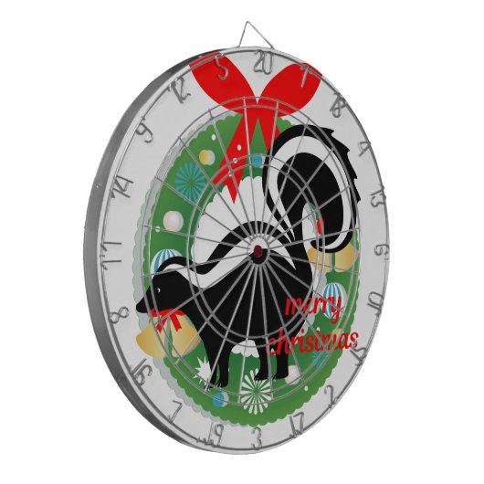 fröhlicher Weihnachtssunk Dartscheibe (Vorderseite Links)