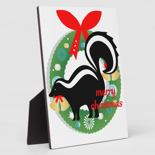 fröhlicher Weihnachtssunk Fotoplatte (Seite)