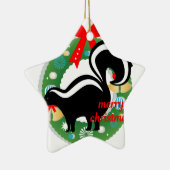 fröhlicher Weihnachtssunk Keramik Ornament (Rechts)