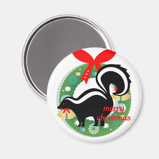 fröhlicher Weihnachtssunk Magnet (Vorderseite/Rückseite)