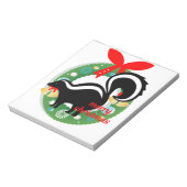 fröhlicher Weihnachtssunk Notizblock (Rotiert)