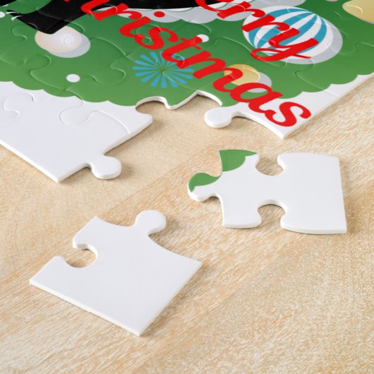 fröhlicher Weihnachtssunk Puzzle (Seite)