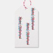 Fröhlicher Weihnachtstext Geschenkanhänger (Vorderseite)